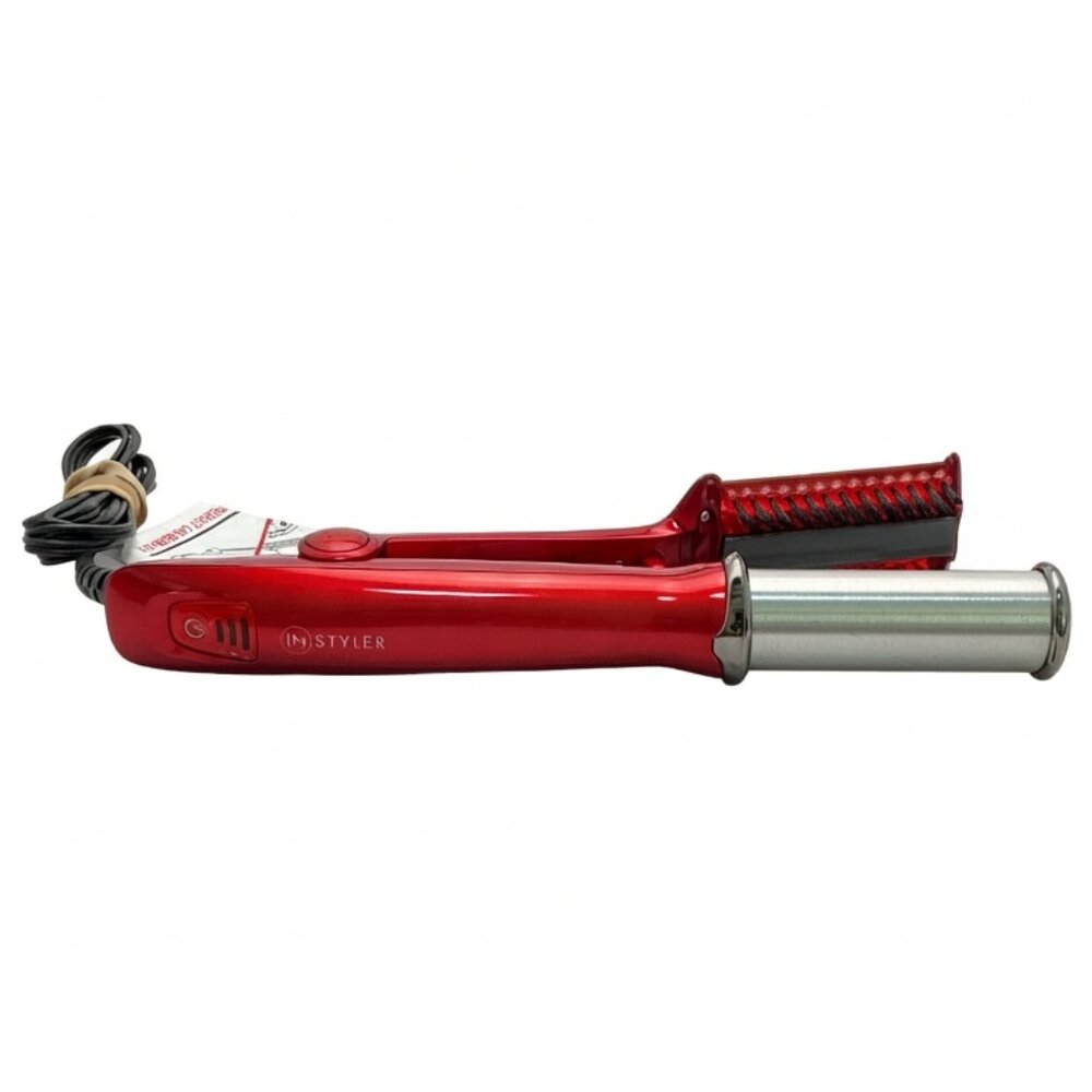 InStyler Rotating Curling Iron IS1001.1-19 Red Thermal Smoothing Wand - Picture 2 of 3